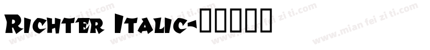 Richter Italic字体转换
